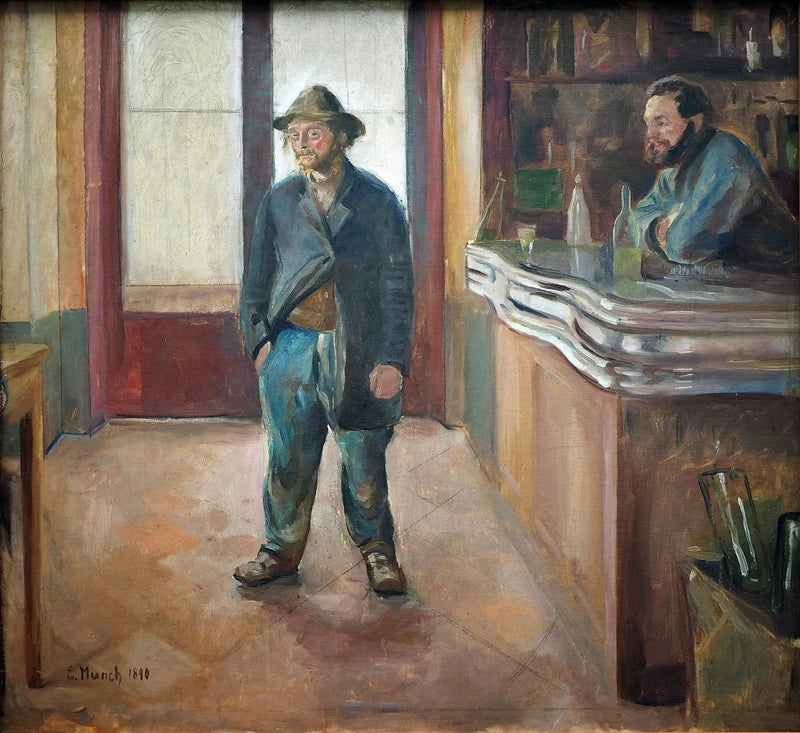 En el bar - Edvard Munch