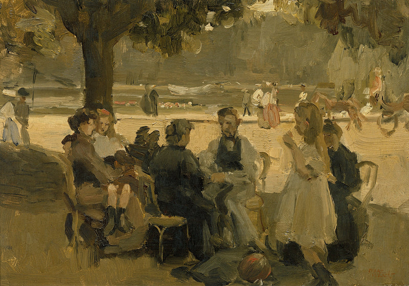 En el Bois de Boulogne, cerca de París - Isaac Israel
