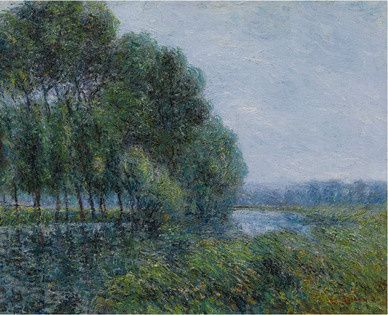 A orillas del Eure en primavera - Gustave Loiseau
