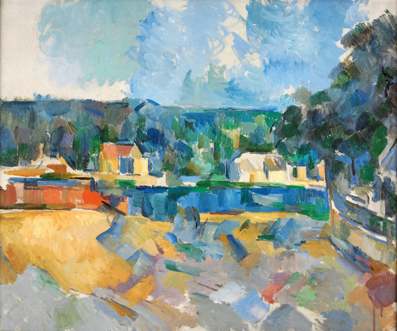 A orillas de un río - Paul Cézanne