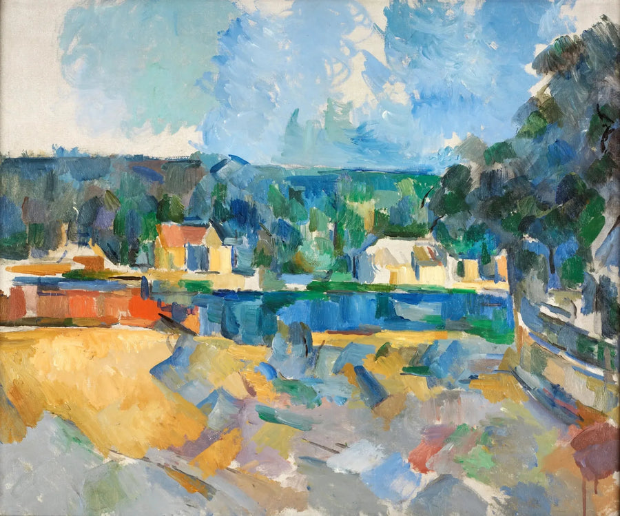 A orillas de un río - Paul Cézanne