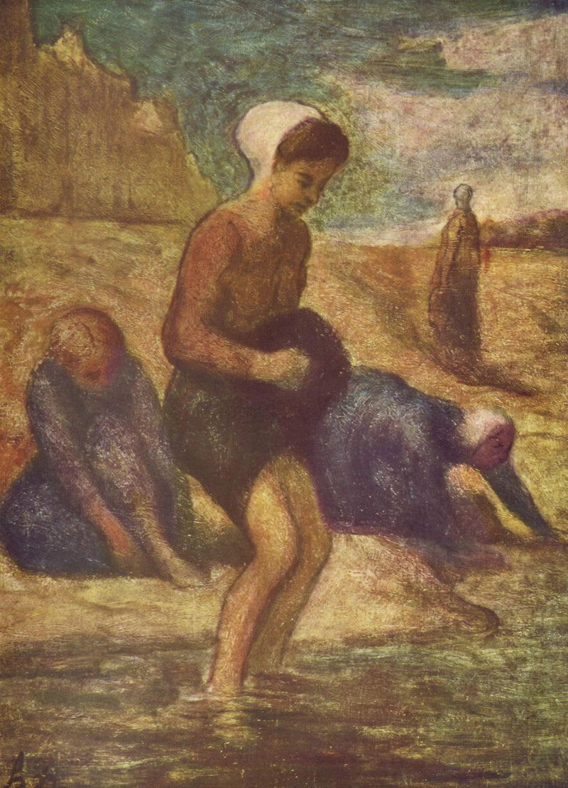 A orillas del agua - Honoré Daumier