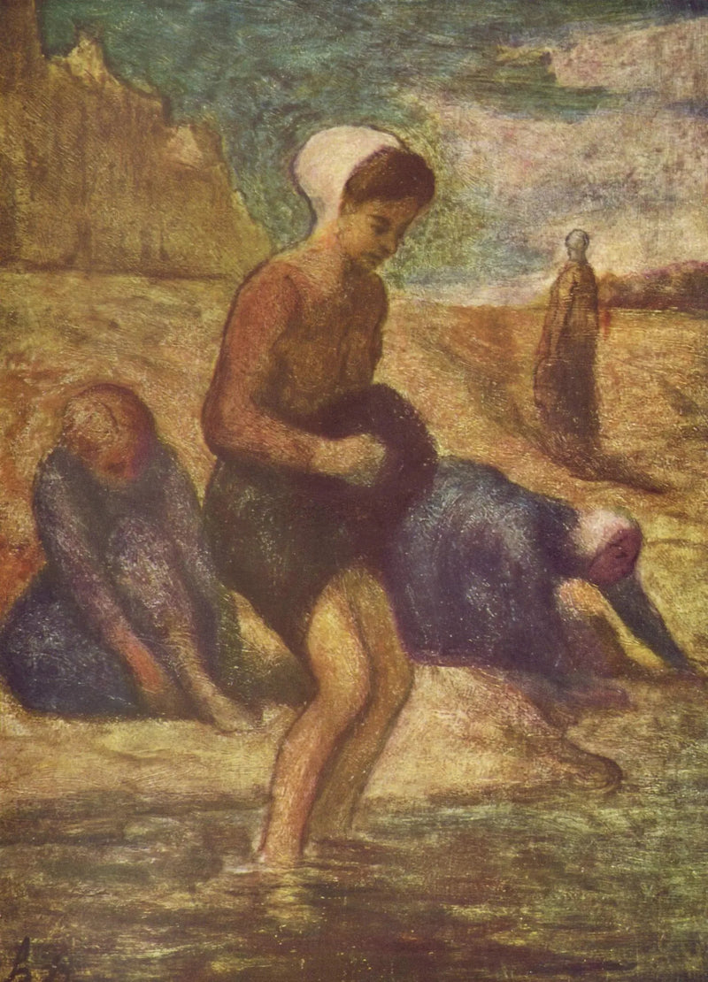 A orillas del agua - Honoré Daumier