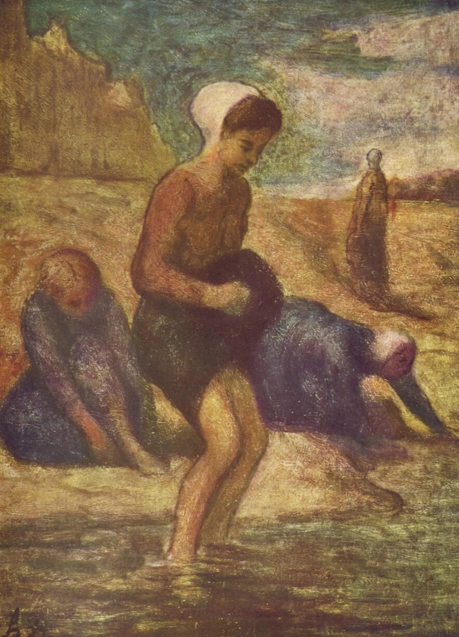 A orillas del agua - Honoré Daumier