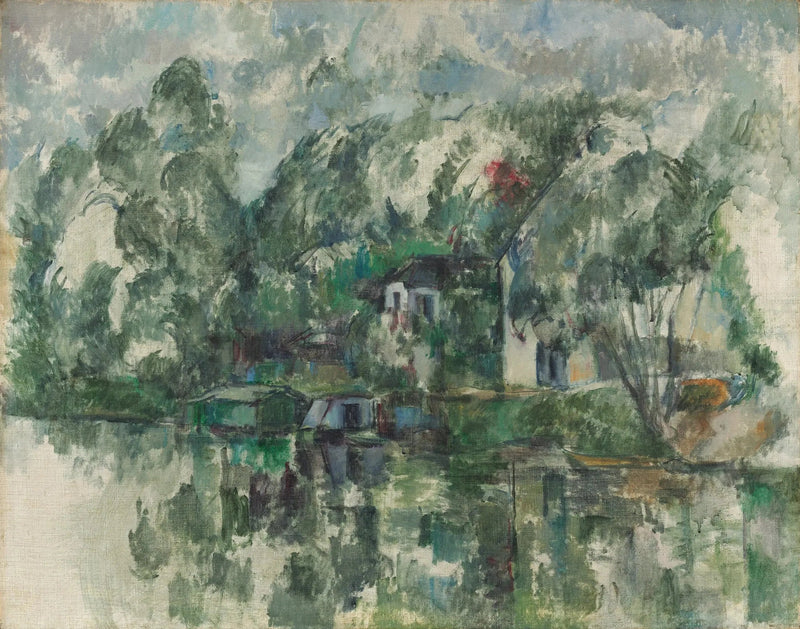 Al borde del agua - Paul Cézanne