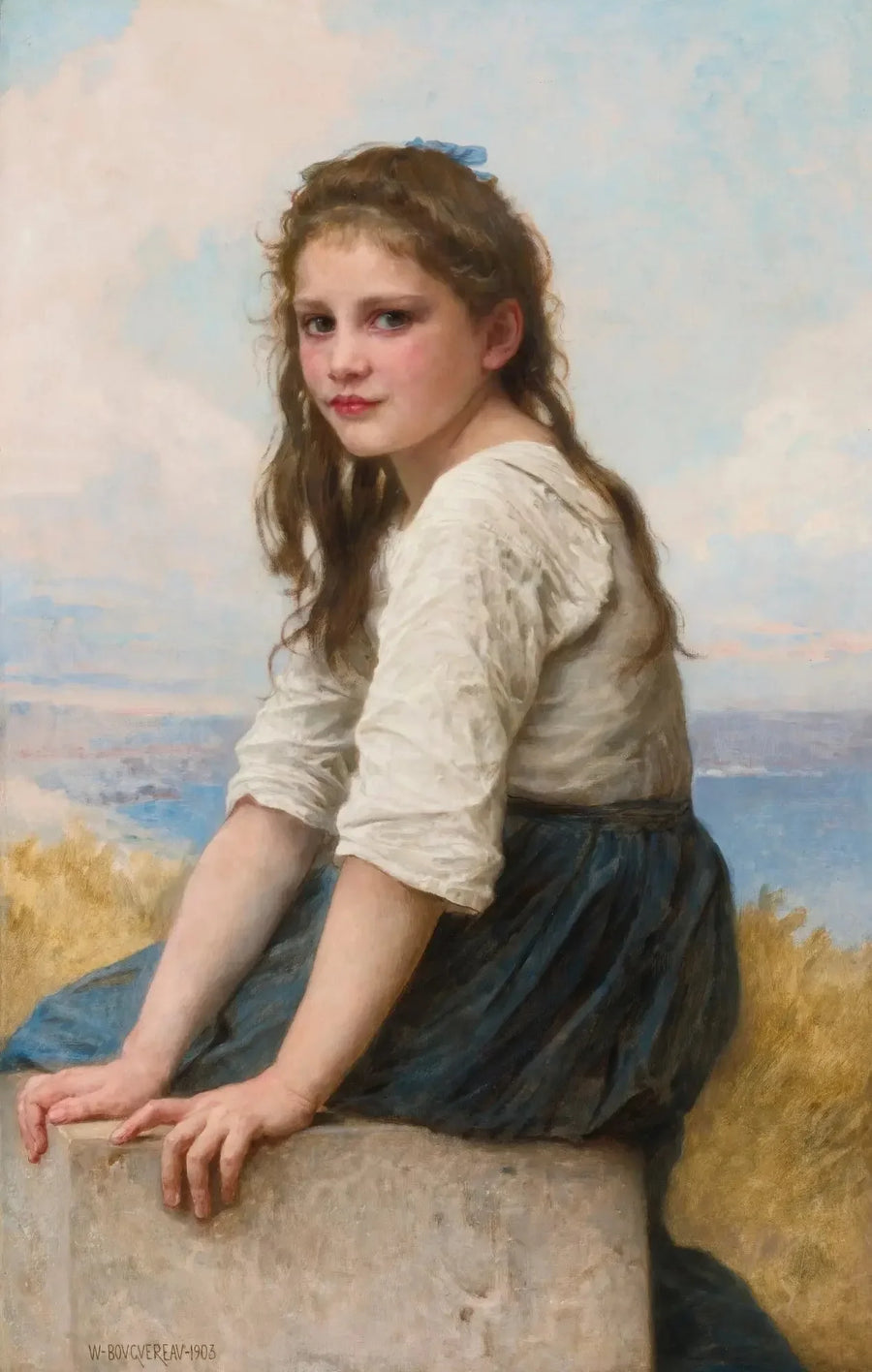 Al borde del mar - Bouguereau
