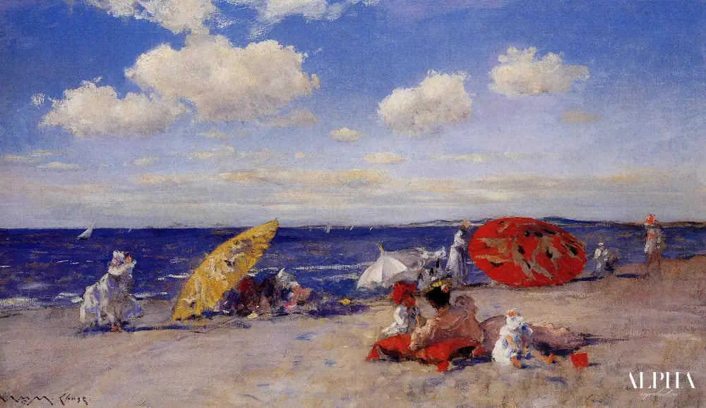 At the seaside - William Merritt Chase - Reproductions de tableaux et peintures haut de gamme