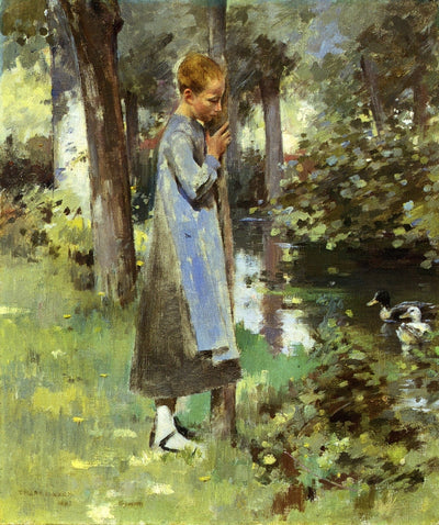 Au bord de la rivière - Theodore Robinson - Alpha Reproduction