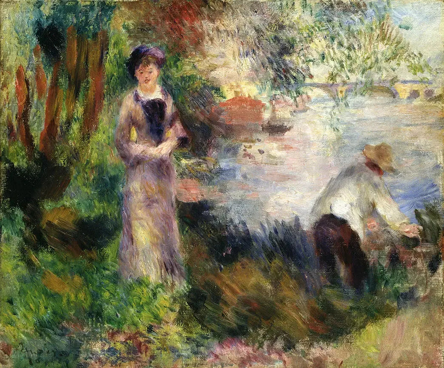 A la orilla del Sena en Argenteuil - Pierre-Auguste Renoir