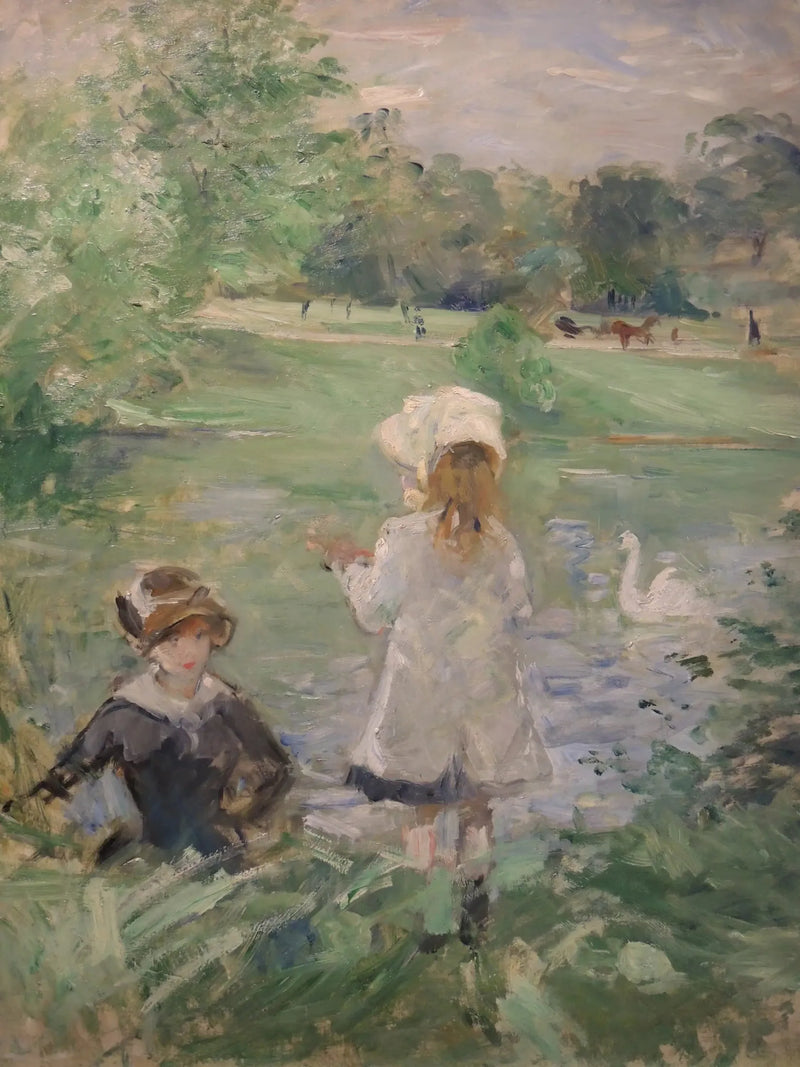 Al borde del lago - Berthe Morisot