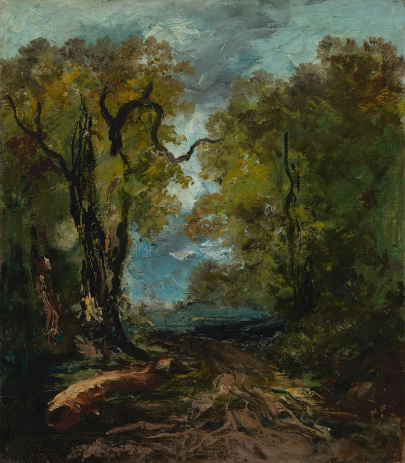 Al borde del lago - Gustave Courbet