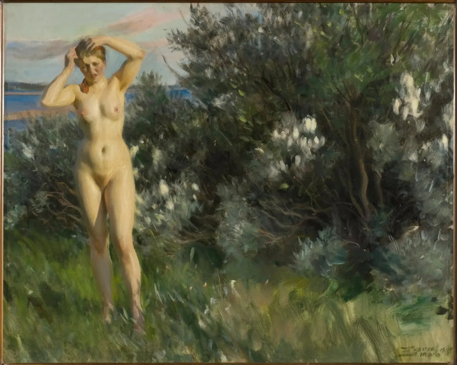 Al borde del lago Siljan - Anders Zorn