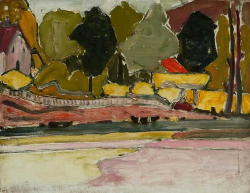 Al borde de un río - Piet Mondrian