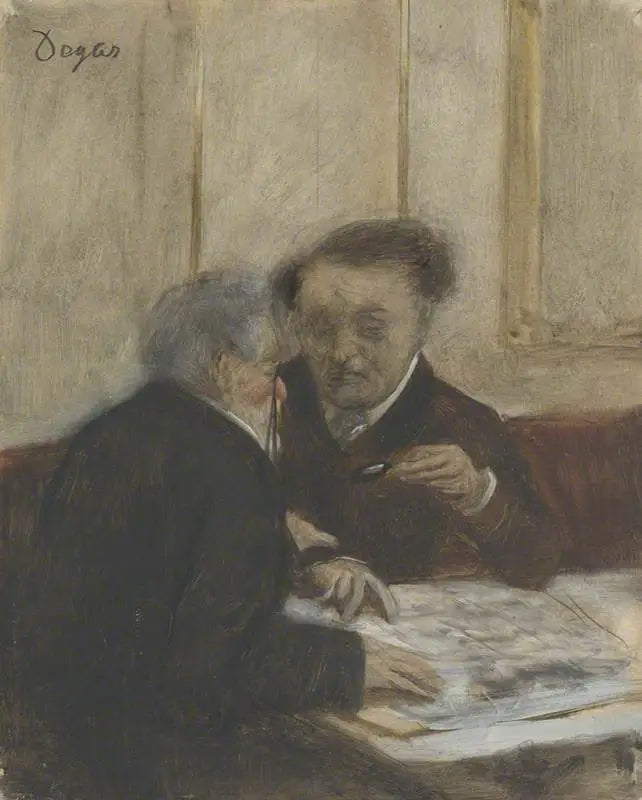 En el Café Châteaudun - Edgar Degas
