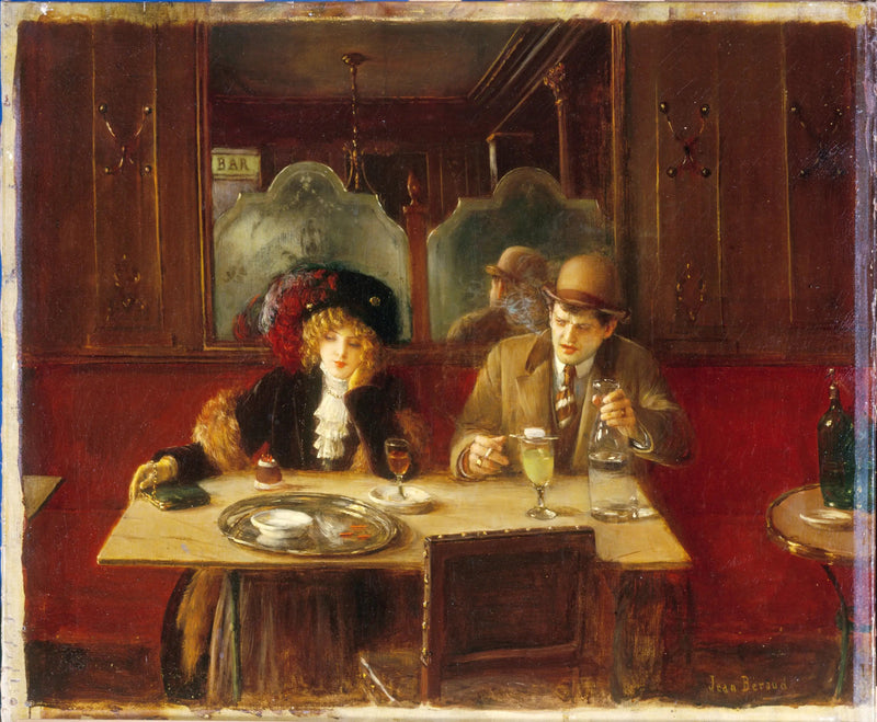 En el café, dice el Absinthe - Jean Béraud