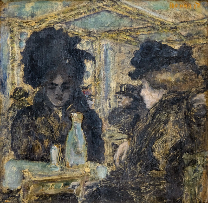 En el café - Pierre Bonnard