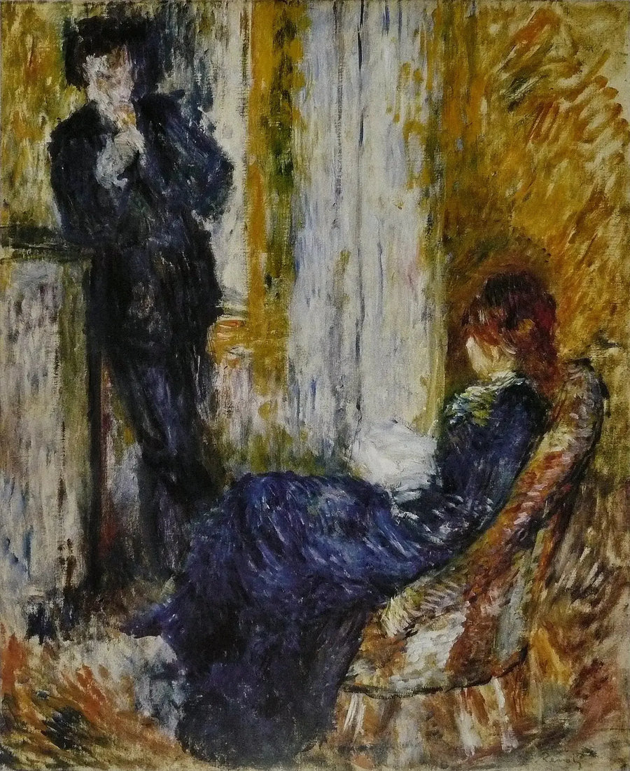 En la esquina de la chimenea - Pierre-Auguste Renoir