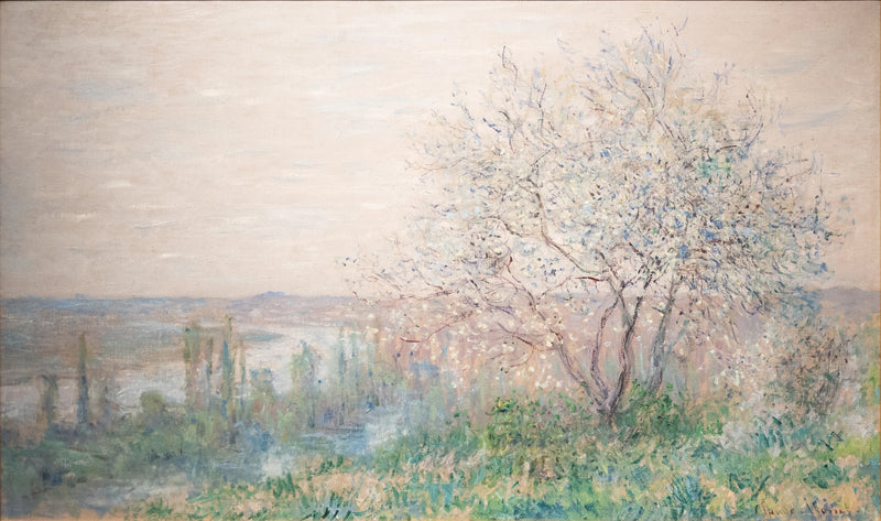 Por encima de Vetheuil, efecto resorte W587 - Claude Monet