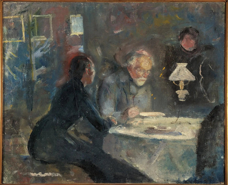 En la Cena - Edvard Munch