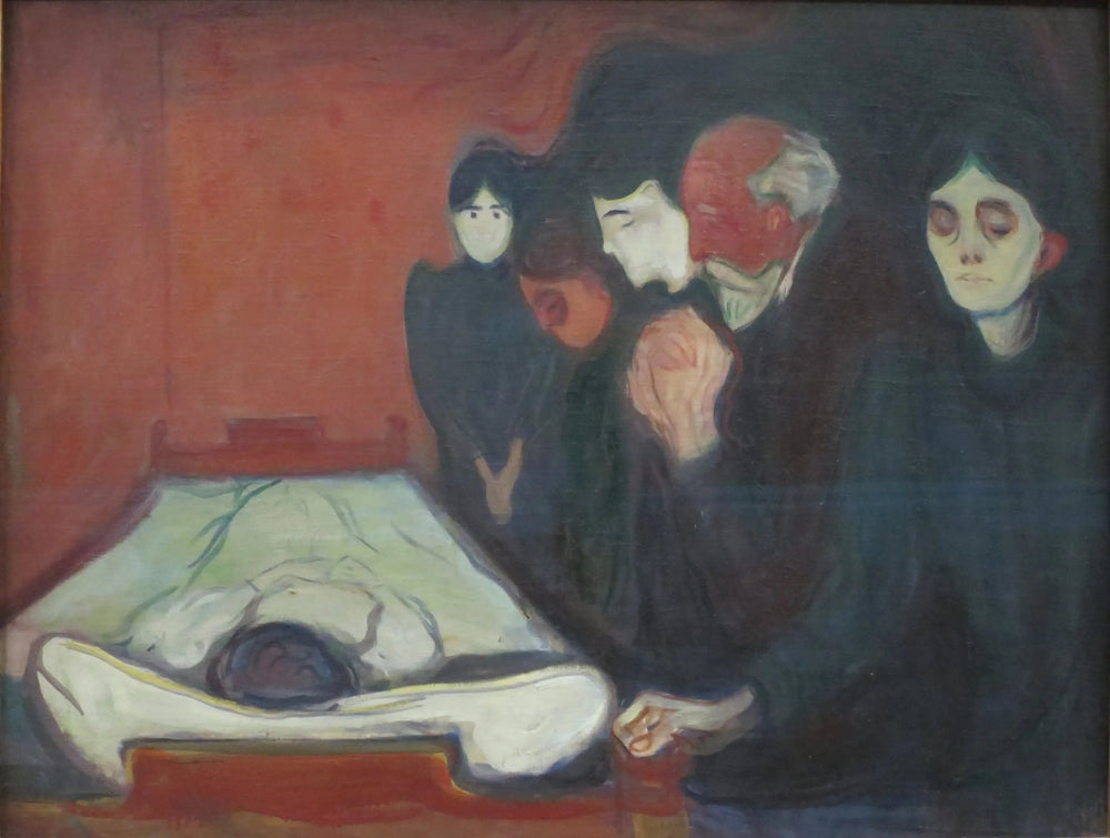 Au lit de mort - Edvard Munch image 1 tableau peint à l’huile sur toile