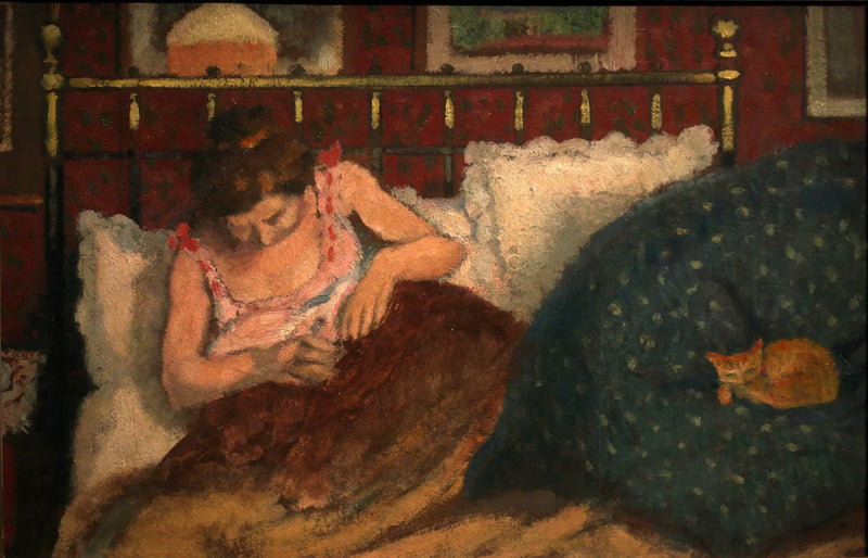 En la cama - Georges Lemmen