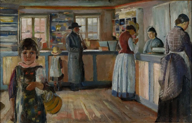 En la tienda en Vrengen - Edvard Munch