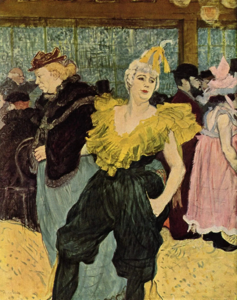En el Moulin-Rouge: La payasa Cha-U-Kao - Henri de Toulouse-Lautrec