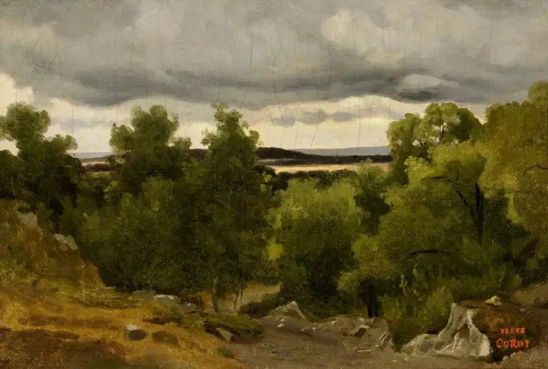 En El Pequeño Chaville - Jean-Baptiste Camille Corot