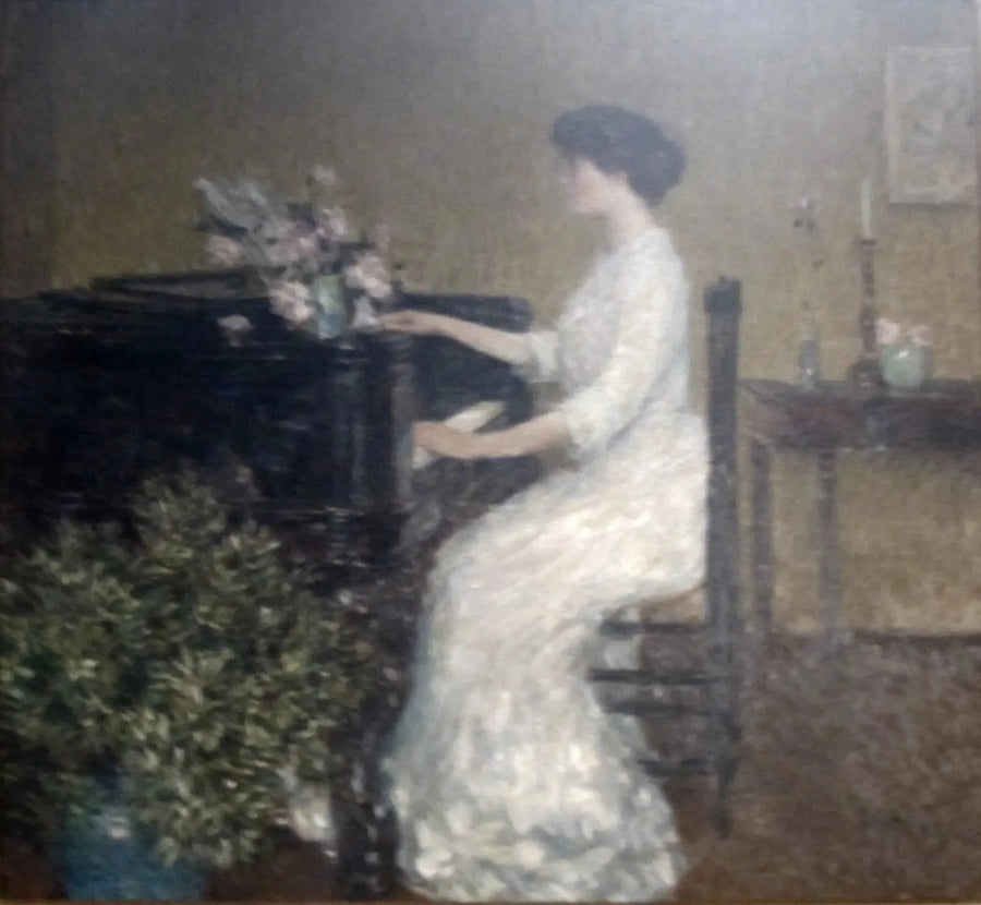 Al piano - Childe Hassam