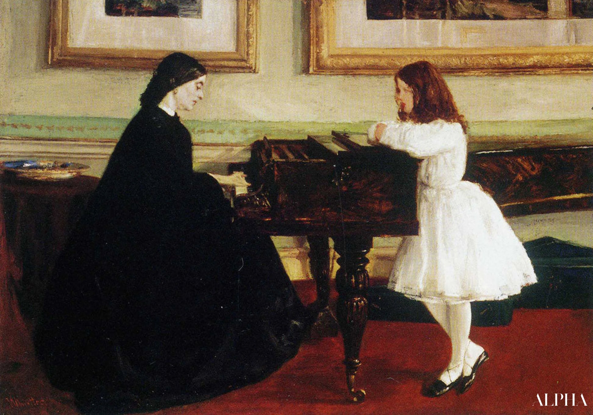 Au piano - James Abbott McNeill Whistler - Reproductions de tableaux et peintures haut de gamme
