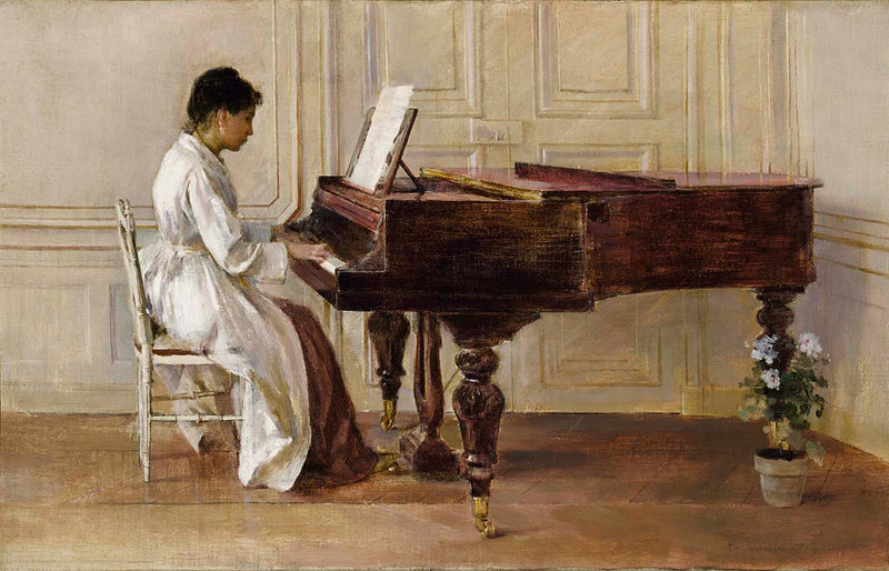 Al piano - Theodore Robinson