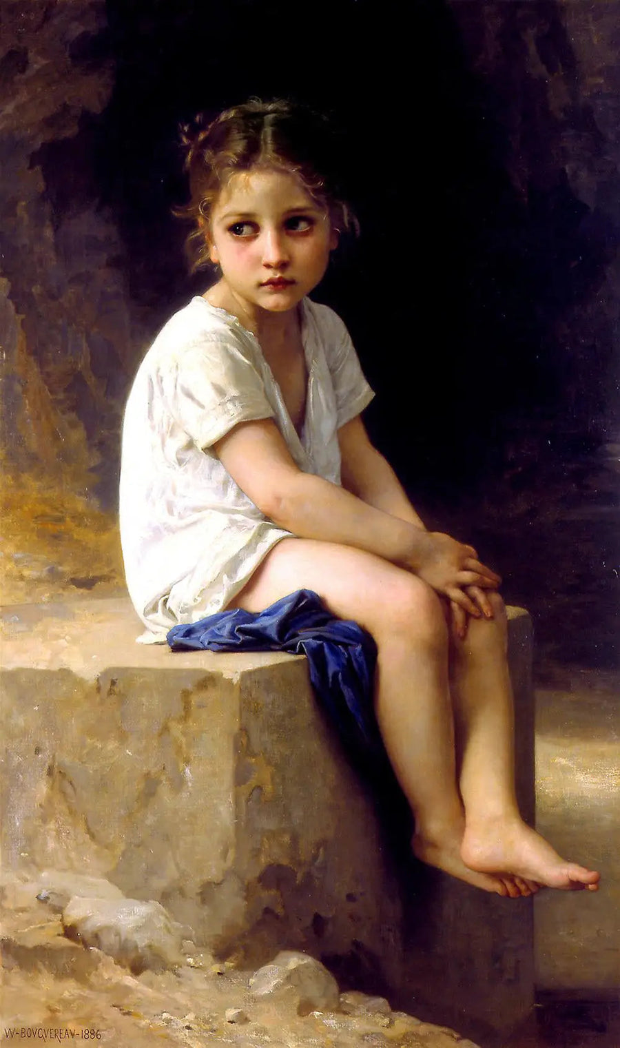 Al pie del acantilado - Bouguereau