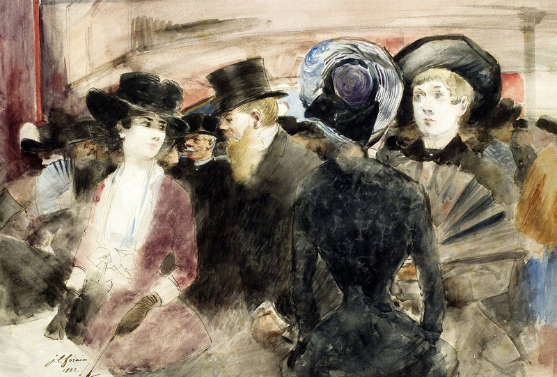 En el teatro. - Jean-Louis Forain