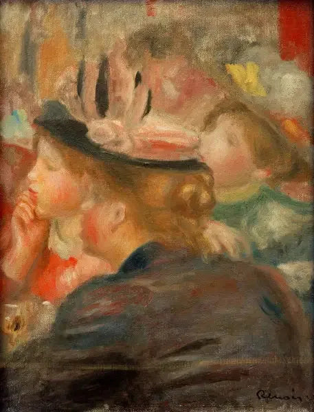 En el teatro - Pierre-Auguste Renoir