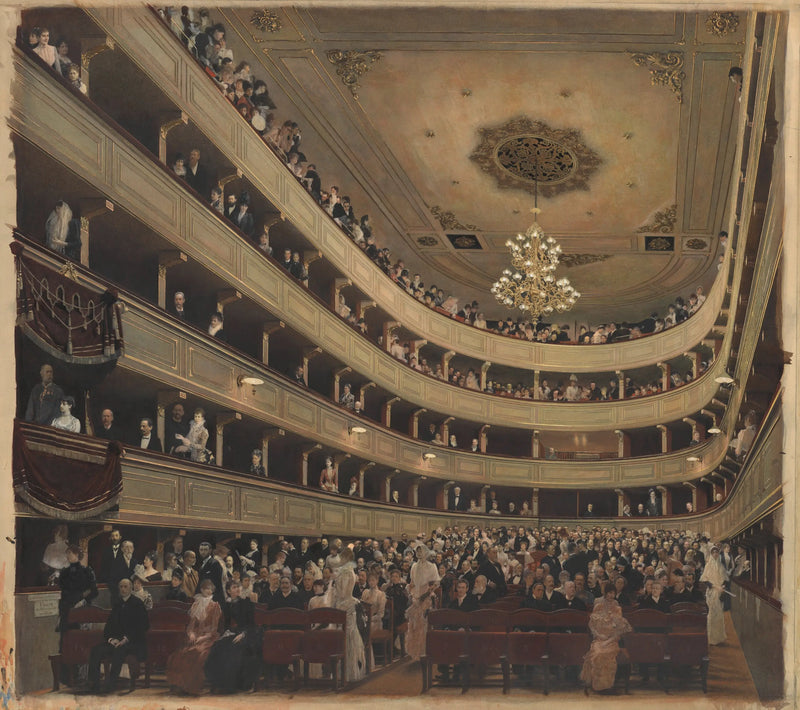 Auditorio del viejo Burgtheater - Gustav Klimt