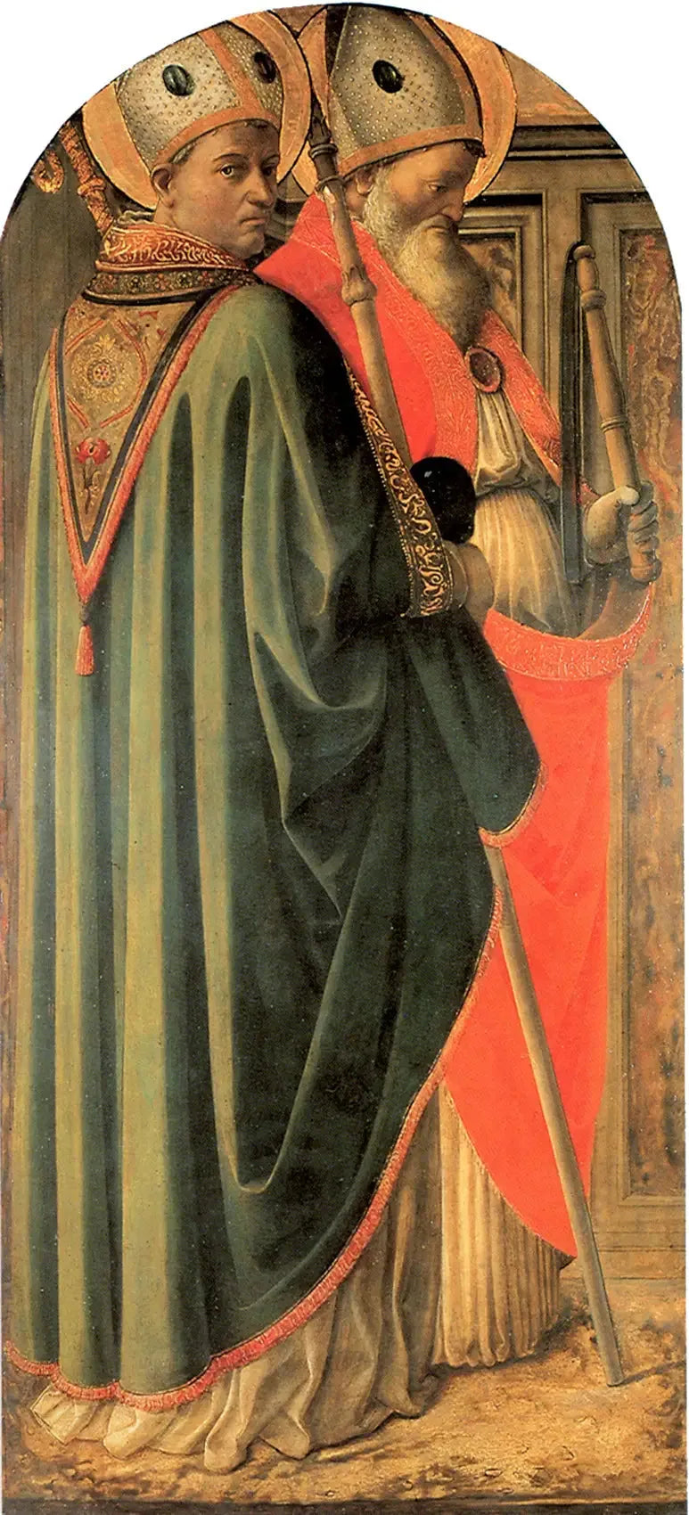 San Agustín y San Ambrosio, Doctores de la Iglesia - Fra Filippo Lippi