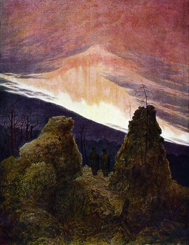 Auroras boreales - Caspar David Friedrich