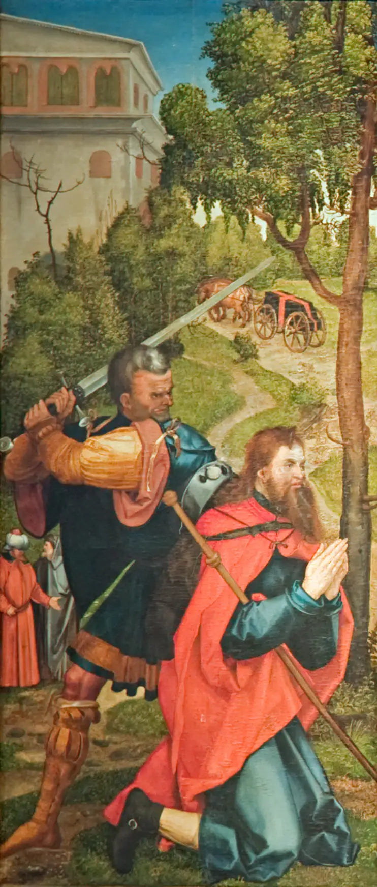 Altar de Heller, primer ala interior, Martirio de san Santiago el Mayor - Albrecht Dürer