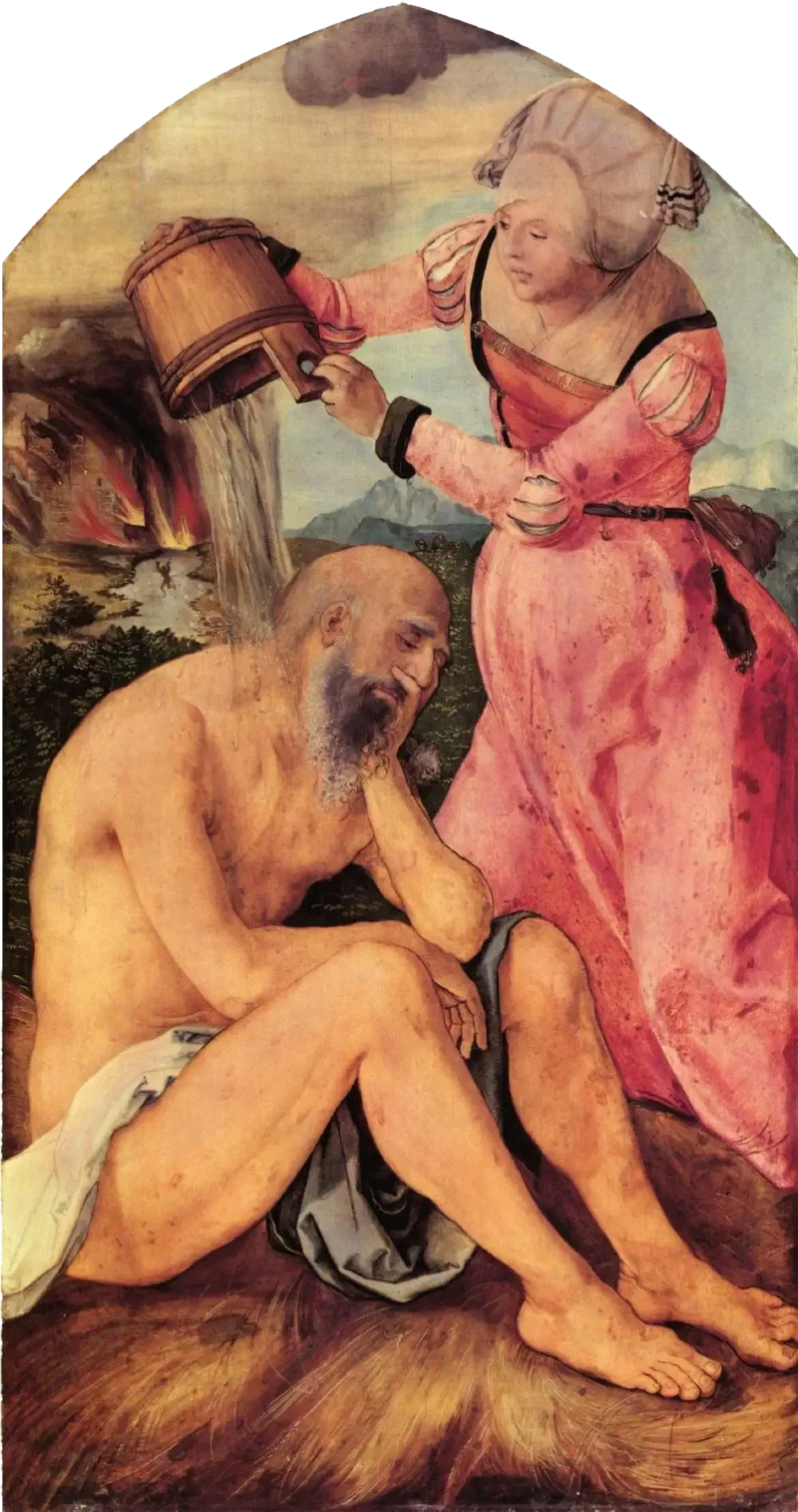 Altar de Jabach: Trabajo sobre el estiércol - Albrecht Dürer