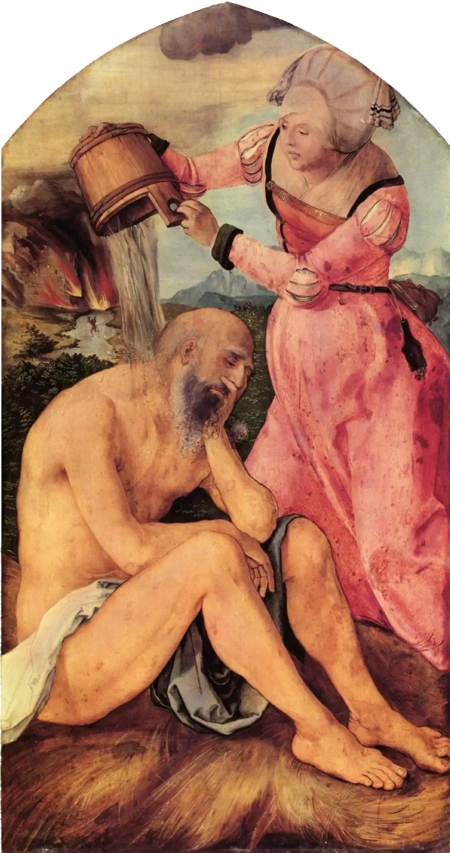 Altar de Jabach: Trabajo sobre el estiércol - Albrecht Dürer