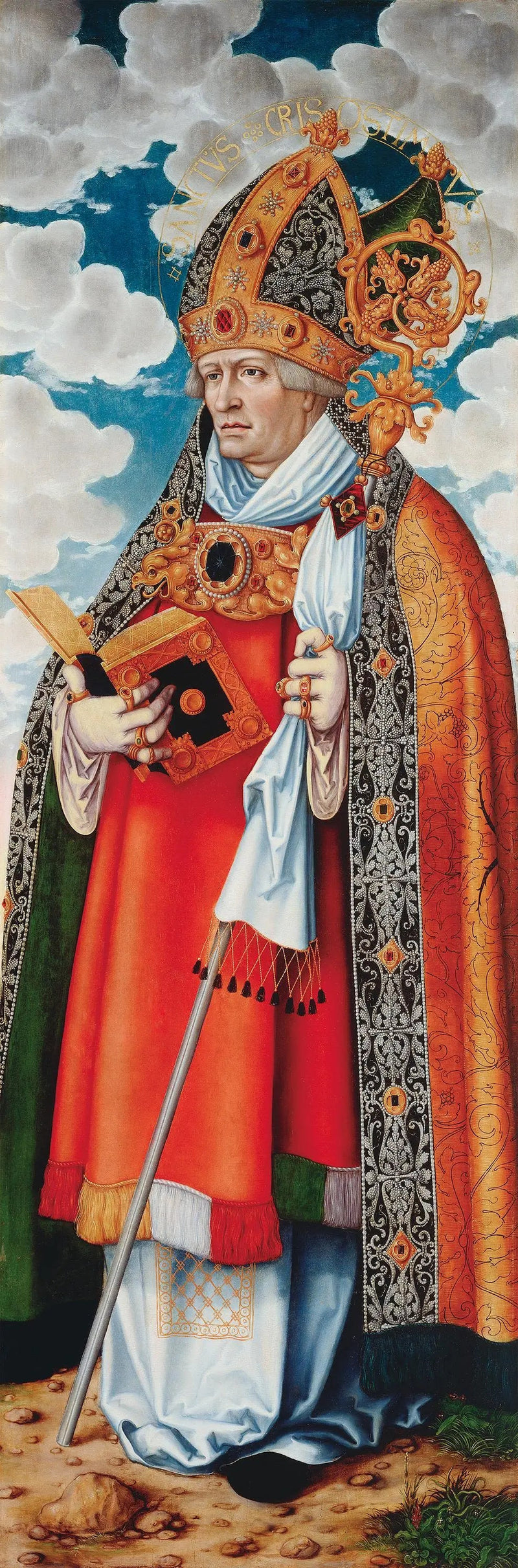 Retablo de La Magdalena : San Crisóstomo - Lucas Cranach el Viejo