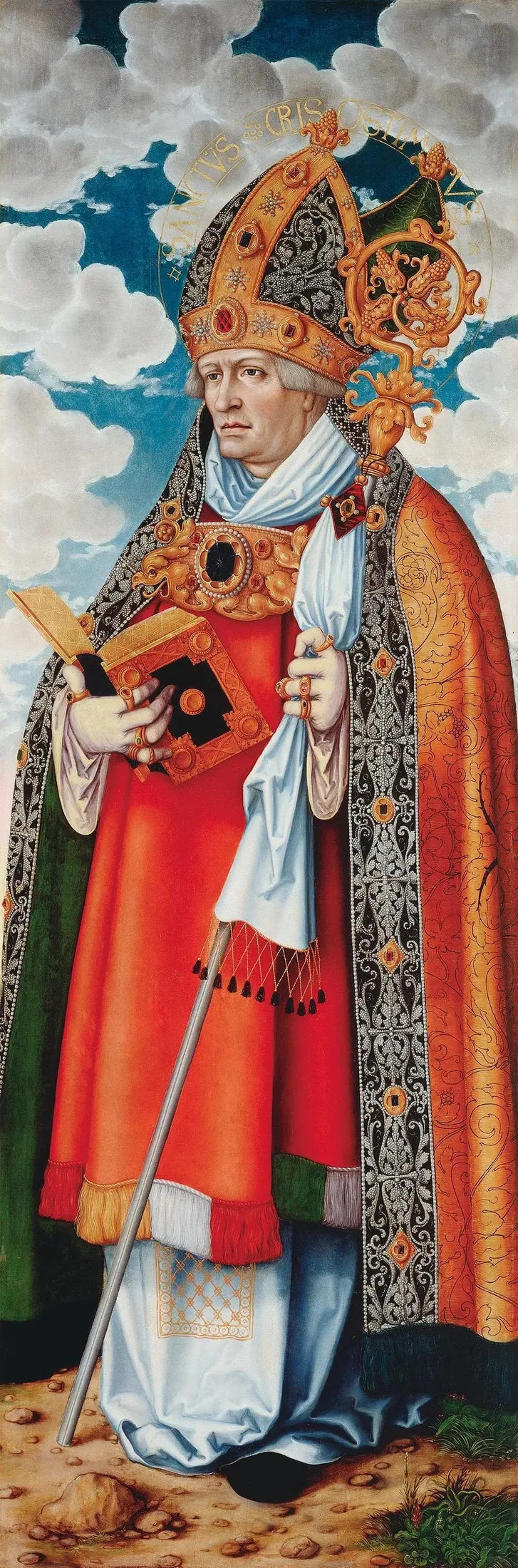Retablo de La Magdalena : San Crisóstomo - Lucas Cranach el Viejo