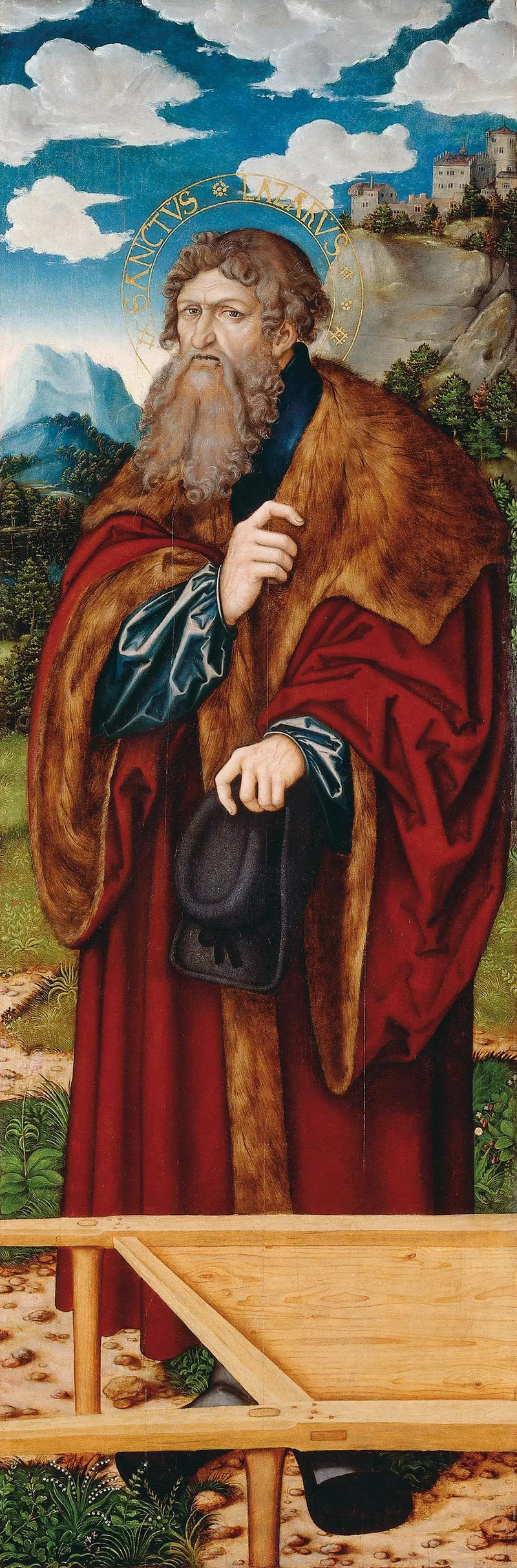 Autel de la Madeleine : Saint Lazare - Lucas Cranach el Viejo
