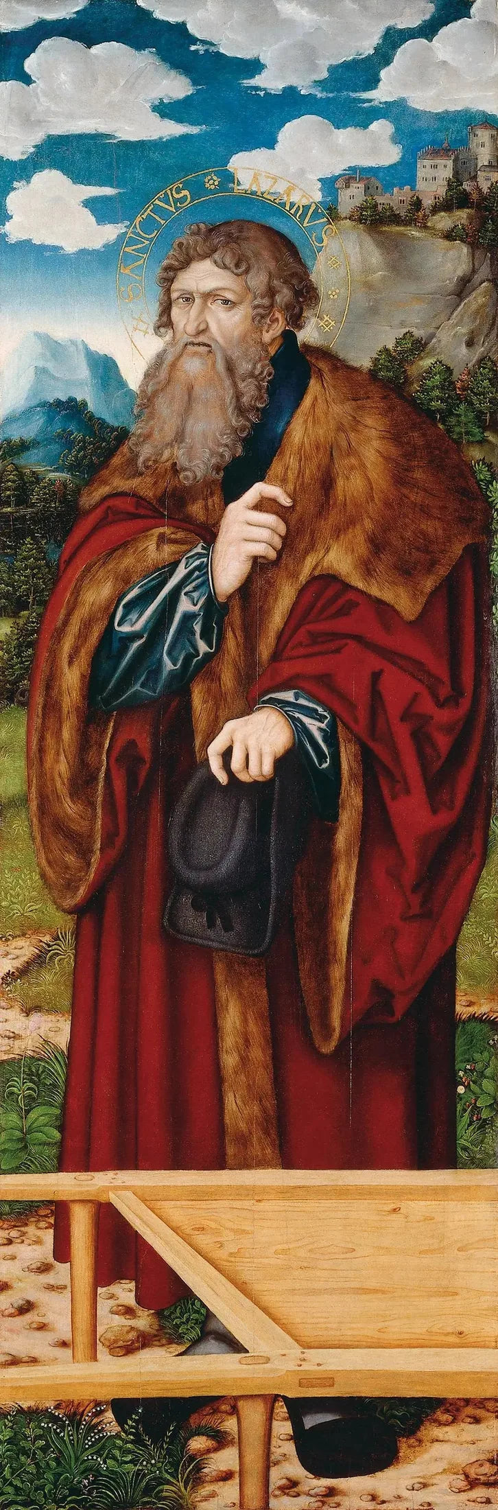 Autel de la Madeleine : Saint Lazare - Lucas Cranach el Viejo