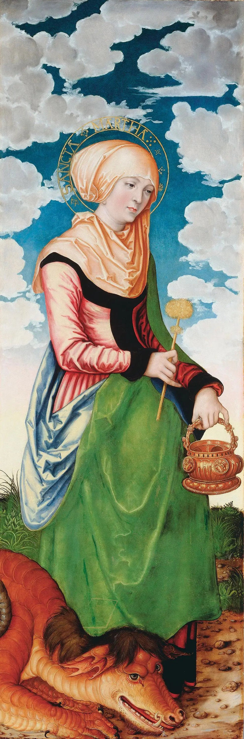 Autel de la Madeleine : Santa Marta - Lucas Cranach el Viejo