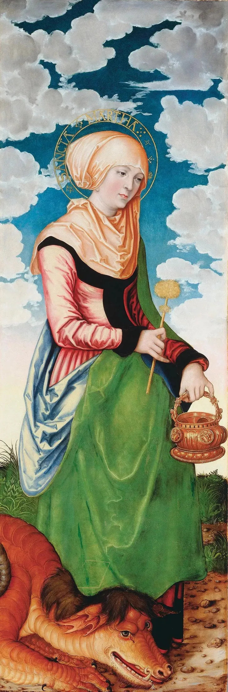Autel de la Madeleine : Santa Marta - Lucas Cranach el Viejo