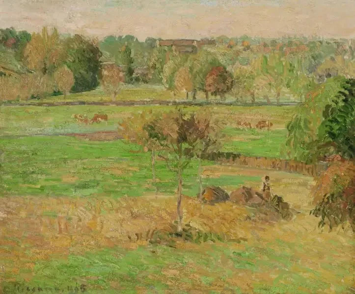 Otoño en Éragny - Camille Pissarro