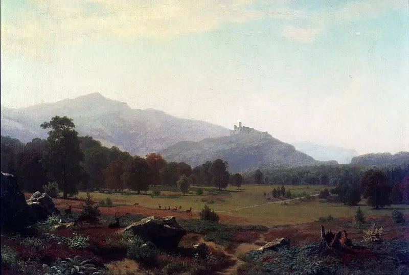 Otoño en los prados de Conway en dirección al monte Washington, New Hampshire - Albert Bierstadt
