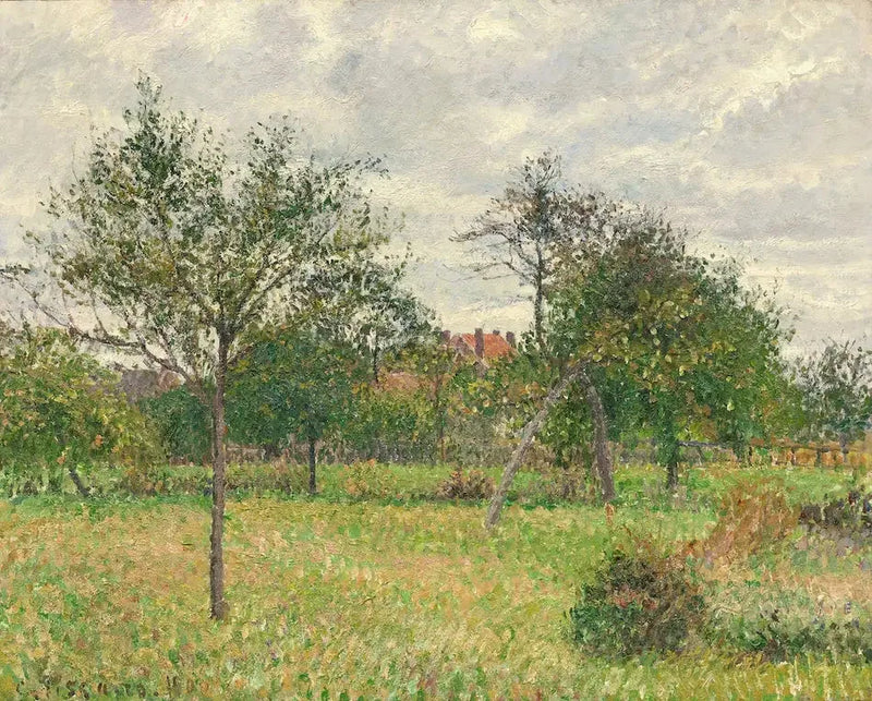 Otoño, Mañana, Nublado, Eragny - Camille Pissarro