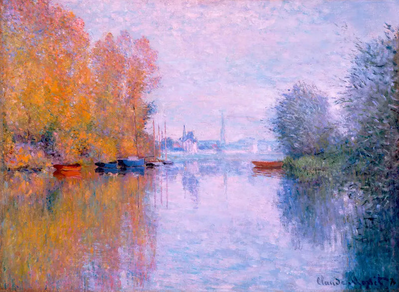 Otoño en el Sena, Argenteuil - Claude Monet